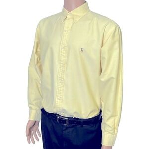 Ralph Lauren Yarmouth 100% Cotton Oxford Button Down ( 15 1/2 34/35 )